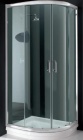 Foto Box Doccia Cristallo Semicircolare 5/6mm opaco/trasparente - Altezza 200 cm