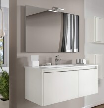Scheda Mobile Bagno Sospeso Cielo in MDF con Lavabo in Ceramica 100 cm