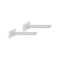 Scheda Savini Due Mensole Metalliche di Fissaggio Linea Coppia