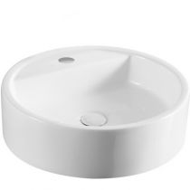 Scheda Lavabo d'appoggio tondo diametro 49 cm senza troppo pieno