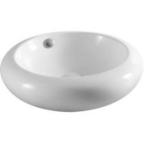 Scheda Lavabo d'appoggio tondo  diametro 51,5 cm con troppo pieno