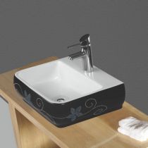 Scheda Lavabo da appoggio artistico modello Fiori Blu