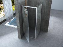Scheda Box doccia cristallo 6 mm 2 lati - Fisso piu' porta pivotante battente Trasparente o Opaco