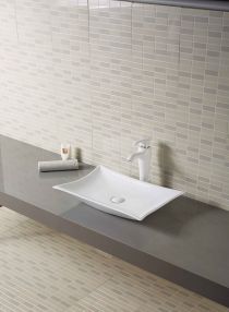 Scheda Lavabo in ceramica rettangolare da appoggio 575 x 380 mm Non disponibile