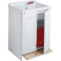 Scheda Lavatoio con mobile nobilitato idrofugo e cesto estraibile mod. SENA