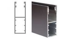 Scheda Guide in alluminio estruso per serrande modello A80 (con guarnizioni in gomma)