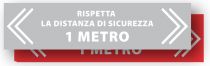 Scheda Adesivo calpestabile RISPETTA LA DISTANZA DI SICUREZZA 1 METRO