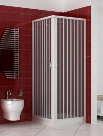 Scheda Box in Kit Fai da Te per Doccia in PVC a Soffietto 2 Lati Apertura Angolare Simply Reversibile