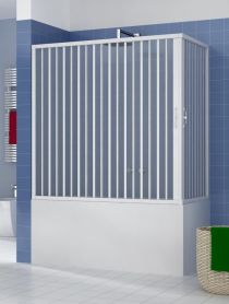 Scheda Kit fai da te box vasca in PVC a soffietto due lati apertura angolare Simply
