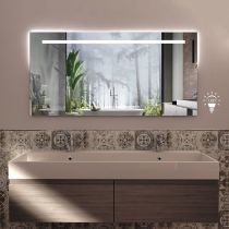 Scheda Specchio da Bagno Rettangolare 120 x 60 cm Made Italy