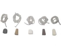 Scheda kit cordino fermacorda e campanella per verticali a molla serie bottoni