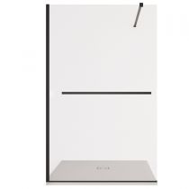 Scheda Parete doccia in cristallo 8mm Walk-In - Profili Neri