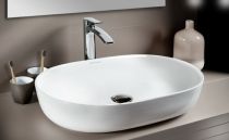 Scheda Lavabo in ceramica ovale da appoggio Diuk