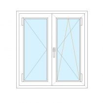 Scheda Finestra 2 ante in PVC Rehau - Su misura