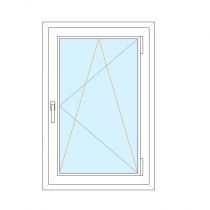 Scheda Finestra 1 anta in PVC Rehau - Su misura