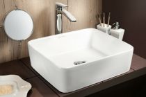 Scheda Lavabo in ceramica rettangolare da appoggio Taigi