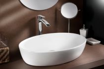 Scheda Lavabo in ceramica ovale da appoggio Sole