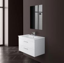 Scheda Mobile bagno sospeso Ilary 80 cm- Bianco Lucido