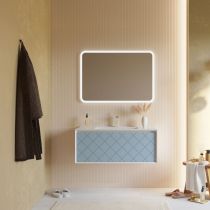 Scheda Mobile sospeso Relief 100 cm - Blu pastello opaco