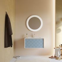 Scheda Mobile sospeso Relief 80 cm - Celeste opaco
