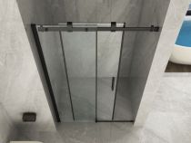 Scheda Porta Doccia Scorrevole Frameless Cristallo Trasparente 8 mm Telaio Nero Opaco