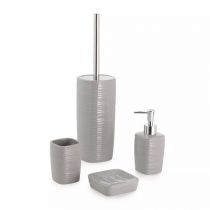 Scheda Set 4 accessori appoggio in ceramica grigio Serie Kelly di Gedy