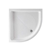 Scheda Ceramica Globo Piatto Doccia Rondo in Ceramica H 10 Semicircolare