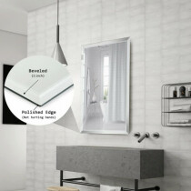 Scheda Specchio rettangolare senza cornice 70 x 90 cm Design Moderno