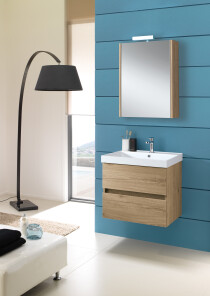 Scheda Mobile Bagno Sospeso Colore Rovere Nabucco Oak Misura 60x190x46 cm