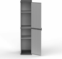 Scheda Adventa Armadio in resina di PVC e PP 1 Anta 3 Ripiani Modulare Misura: 34L x 40P x 165H cm