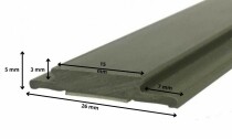 Scheda Guida calpestabile per zanzariere Rollstop 100cm