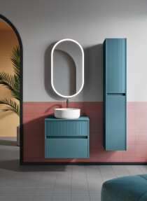Scheda Mobile Bagno Sospeso Niwa Colore Blu Pacifico Misura 60x46 cm