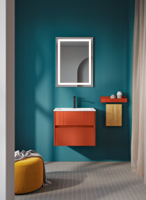 Scheda Mobile Bagno Sospeso Niwa 04 Colore Paprika 60x46 cm