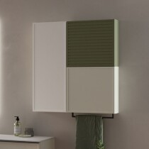 Scheda Colonna per Mobile Bagno Sospeso  Pixel 01 Colore Verde Salvia, Grigio Pastello e Bianco.