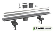 Scheda Canalina Canalissima Double Face in Alluminio Abs con Sifone Bonomini