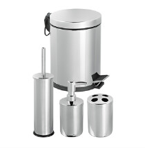 Scheda Set 4 Accessori in acciaio inox serie Fiordaliso