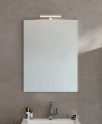 Scheda Specchio verticale da bagno con luce superiore Modello Velis