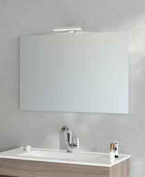Scheda Specchio orizzontale da bagno con luce superiore Modello Orizon