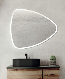 Scheda Specchio luminoso dal design organico Modello Trama