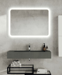 Scheda Specchio Luminoso Rettangolare Modello Loop