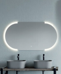 Scheda Specchio Luminoso Ovale Modello Ellisse