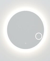 Scheda Specchio Rotondo Retroilluminato con Lente d’Ingrandimento Modello Mirage