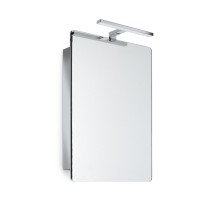 Scheda Gedy Specchio Contenitore 1 Anta 51x60 Banjo con Lampada Led Lucido