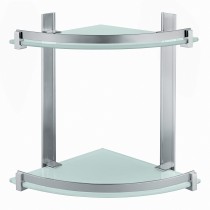 Scheda Gedy Portaoggetti Doccia Angolare Due Ripiani Cloud Spazzolato