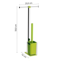 Scheda Gedy Piantana Porta Rotolo e Porta Scopino Rainbow Verde Acido