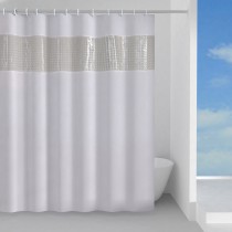 Scheda Gedy Tenda Doccia in Tessuto Spiraglio 120x200 cm Bianco-trasparente