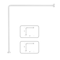 Scheda Gedy Telaio Doccia Universale 90x90-80x170-90x85x90 cm Bianco