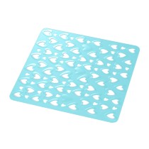 Scheda Gedy Tappeto Antiscivolo Doccia 55x55 cm Cuore Azzurro