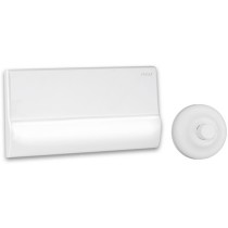 Scheda Pucci Placca con Rosone + Bottone + Prolunga Bianca