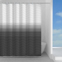Scheda Gedy Tenda Doccia in Tessuto Ipnosi 180x200 cm Bianco/nero